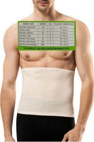 Dermateks Unisex Tıbbi Bel Korsesi Klasik Ce Krem