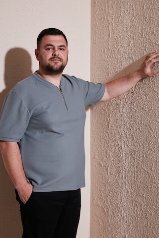 Buratti Büyük Beden Pamuklu Regular Fit Erkek T Shirt 5902653B Açık Haki