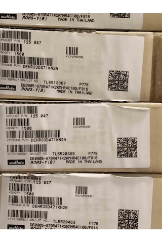 Dehr33d471kn2a 470pf 2kw 5mm Seramik Kondansatör 50 Adet