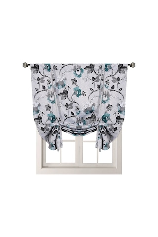 Vintage Desenli Gün Işığı Engelleyici Perde, Gizlilik Ve Ses Yalıtımı İçin Modern Kumaş, 106x160 Cm Yeşil Yeşil