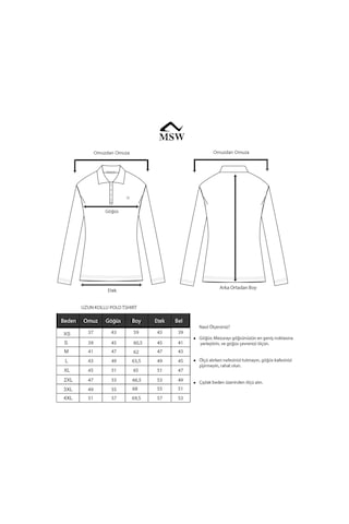 Msw Kadın Uzun Kollu Regular Fit Polo Yaka T-shirt Yeşil