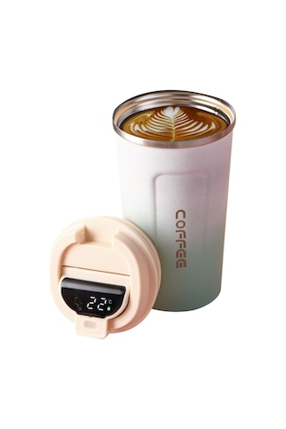 Yaleker 510ml Akıllı Sıcaklık Gösteren Paslanmaz Çelik Vakumlu Termos Bardak - Isı Ve Soğuk Saklama, Sızdırmaz, Araç Ve Seyahat İçin