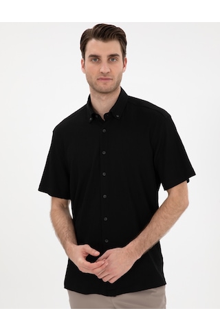 Pierre Cardin Erkek Siyah Gömlek Kısa Kollu 50307091-vr046 Siyah