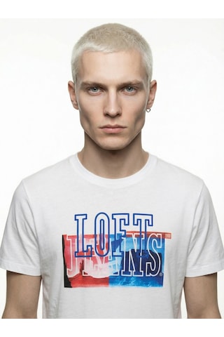 LOFT Regular Fit Erkek Tshirt K.kol Lf2041277 Q1.v1 Beyaz