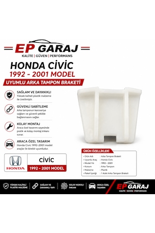 Honda Civic 1992-2001 Arka Tampon Braketi Sağ / Sol Uyumlu