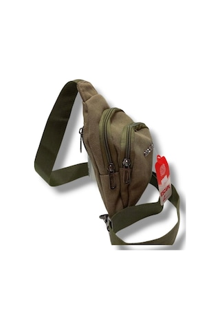 Escape 3520-25 Kanvas Kumaş Orta Boy Askılı Çapraz Çanta Haki