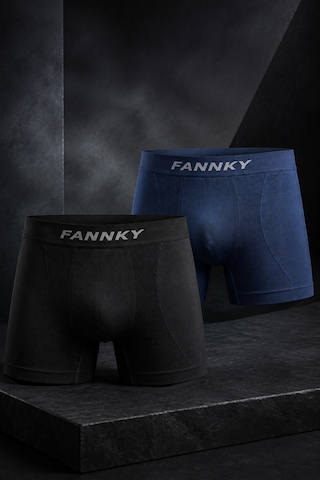 Fit Women Erkek Rahat Esnek Seamless 2 Li Boxer Bej
