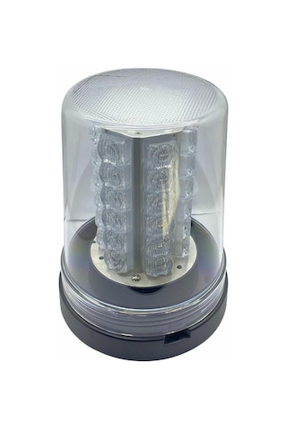 Hella 12v-24v Döner-çakar Tepe Lamba Ledli Şeffaf Cam-turuncu Fonksiyonlu 165 185 Mm