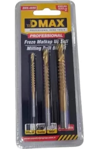 Dmax Matkap Freze Ucu 3 Lü Set Ekstra Güçlü