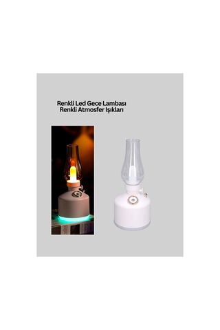 Retro Gaz Lambası Tarzı Led Işıklı Aroma Mist Maker