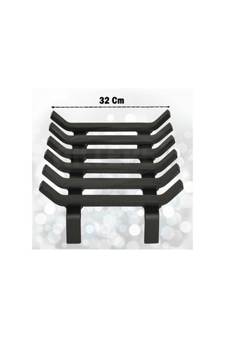 36 Cm X 32 Cm 6 Çubuklu Ekstra Şömine Izgarası Dar Gözlü Izgara