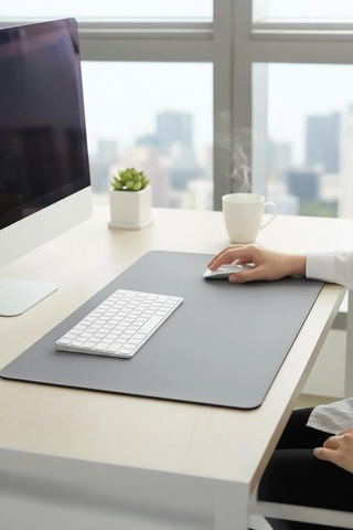 Gaming Oyuncu Klavye Fare Altlığı Kaymaz Taban Büyük Mouse Pad Pu Gr 1200 600mm Gri