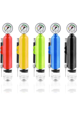 Lemestar Küçük Siyah Abs Hava Pompa, 1.4bar Hızlı Enflasyon, Spor Topları İçin Taşınabilir Lastik Şişirici