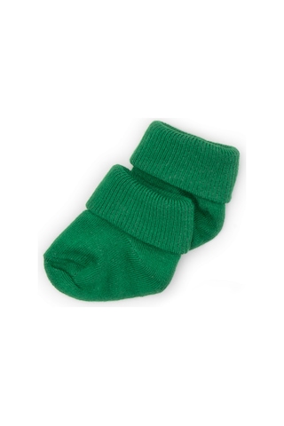 Novibaby 2'li Bambu Bebek Çorap I Pine Green I 0 6 Ay I Yeşil Yenidoğan Bebek Çorabı Çok Renkli