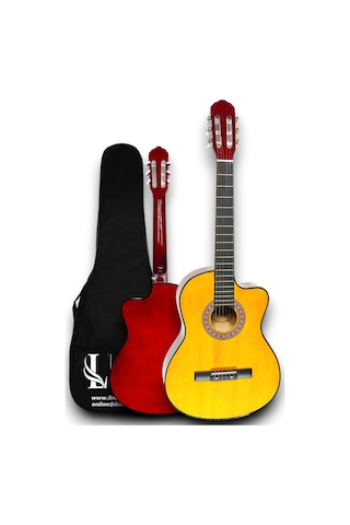Cg-3901y Klasik Gitar 4/4 Sap Ayarlı Kesik Kasa Full Set