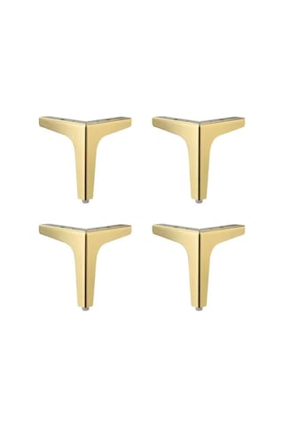 15 Cm Modern Model Gold Metal Mobilya, Dolap, Koltuk, Tv Ünitesi Ayakları 4 Adet -robot Süpürge Gold 15 Cm.