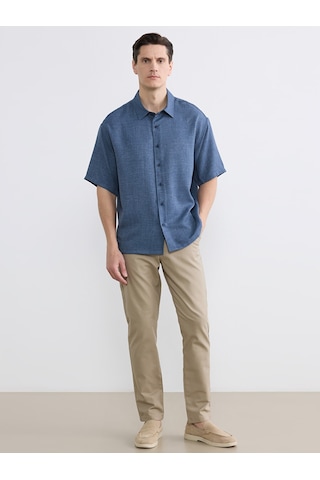 Lcw Vision İndigo Regular Fit Erkek Gömlek