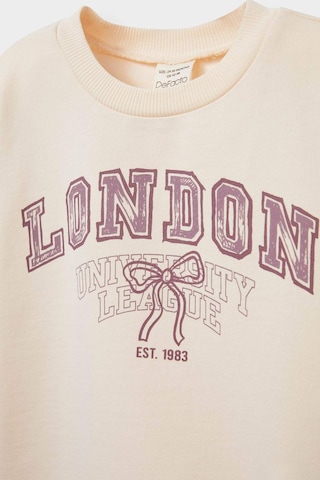 Defacto Kız Bebek Bisiklet Yaka Baskılı Sweatshirt E8919a525aubg744 Bej