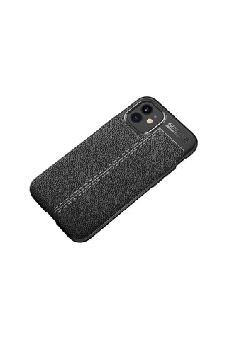 Apple Uyumlu iPhone 12 Mini Kılıf Zore Niss Silikon Kapak-Siyah