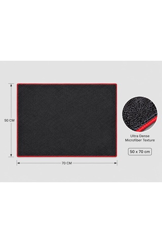 Lexroo 50x70 Tank Bezi Profesyonel Mikrofiber Oto Kurulama Havlusu