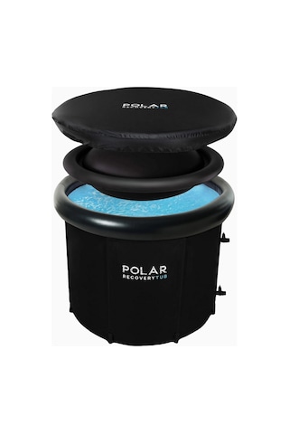 Polar Recovery Tub 2.0 Taşınabilir Buz Banyosu, 390l Küvet Siyah