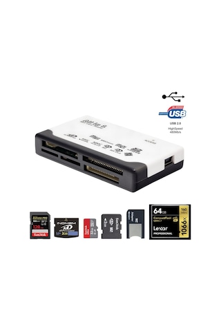 Cazipshop Usb Kart Okuyucu Çoklu