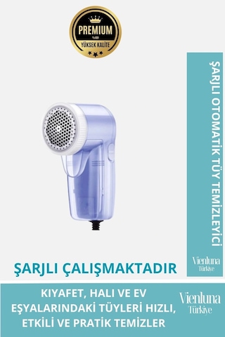 Premium Şarjlı Otomatik Tüy Toplama Kazak Halı Temizleme Makinesi Çok Renkli