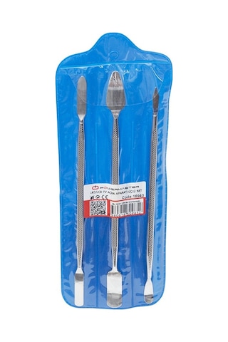 Powermaster Çift Başlıklı Led-lcd Tv Kapak Açma Sökme Aparatı Üçlü Demir Pena Set