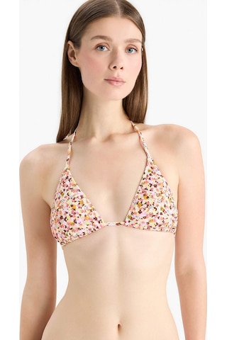 Defacto Regular Fit Çiçekli Bürümcük Üçgen Bikini Üstü-fall İn Love E2576ax25smrd194 Kırmızı