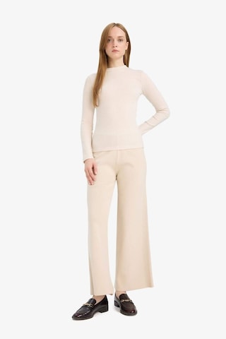 Defacto Wide Leg Geniş Bol Paça Triko Pantolon F1102ax25aubg155 Bej
