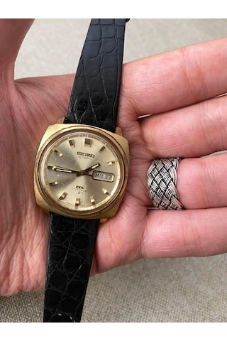 Seiko DX 36 mm Deri Kordon Vintage Erkek Kol Saati 6106-7129T 2.