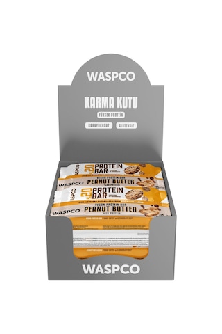 Waspco Protein Bar Best Seller Paket Kurabiye ve Fıstık Ezmeli (10 adet)
