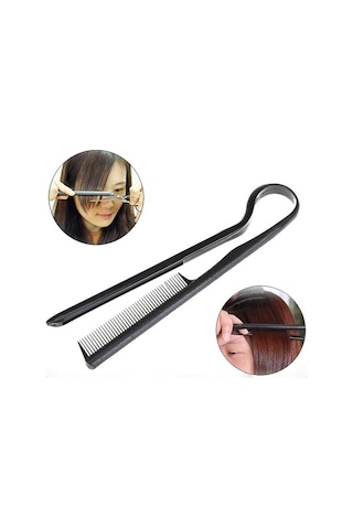 Venturemart Moda Saç Tarak V Tipi Saç Düzleştirici Tarak Dıy Salon Saç Kesimi Kuaförlük Şekillendirici