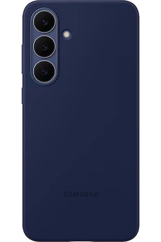 Samsung Uyumlu Galaxy S25 Fe Silikon Kılıf Koyu Mavi Koyu Mavi
