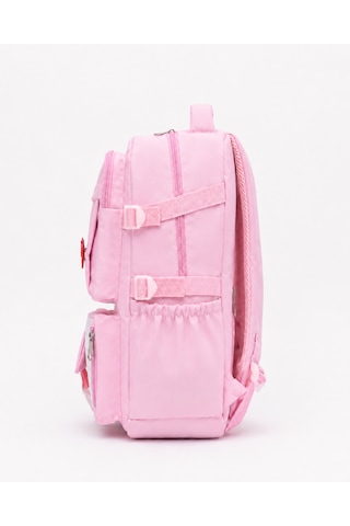 Quovo Kawaii Bag Club Kore Tarzı Full Aksesuarlı Ortopedik Günlük Yeni Okul Sırt Çantası Pembe