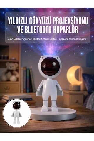 Northcity Gün Batımı Astronot Işık Arka Plan Projektör - Yeni Nesil Enerji Tasarruflu Gece Lambası