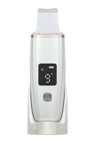 Ultrasonik Cilt Akne Siyah Nokta Yüz Masajı Iyon Cilt Bakımı Cihazı Lıvaqs Beyaz