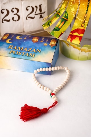 Filistin Temalı Tesbih Kiti Krem