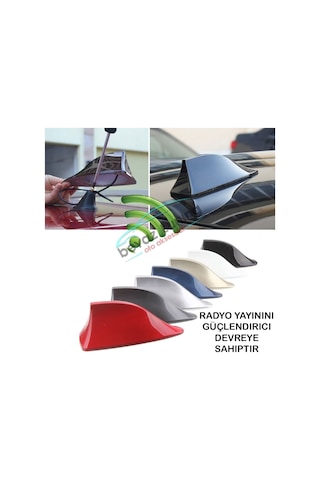 Beyaztuning34 Oto Jaws Anten Shark Balina Gerçek İşlevli Araç Anten