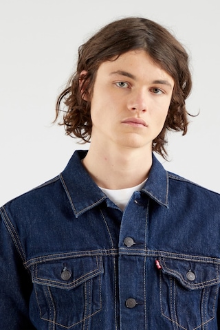 Levi's The Trucker Jacket Rockridge Trucker Orta İndigo Erkek Trucker Ceket Lacivert