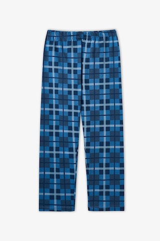 Penti Erkek Çocuk Mavi Book Lovers Ekoseli Pamuklu Uzun Kollu Gömlek Pantolon Pijama Takımı Bl97