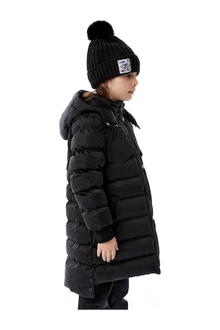 Benitto Kids Kız Çocuk Kapüşonlu Kışlık Şişme Mont 51356 Siyah