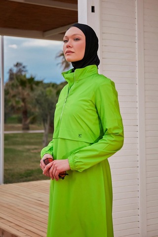 Marina M2407 Tam Kapalı Mayo-fıstıkyeşili Yeşil