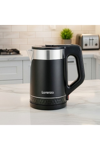 Lorenzo Lrz-1124 Amore 1.8 Litre 1500 Watt Çelik Elektrikli Su Isıtıcı