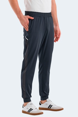 Slazenger Raluca Erkek Fermuar Cepli Dar Paça Koyu Gri Eşofman Altı