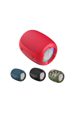 Teltree Zealot S53 Ipx6 Su Geçirmez Bluetooth Hoparlör, 10w Güçlü Subwoofer, 4400mah Pil, 10-12 Saat Çalma Süresi, Kırmızı