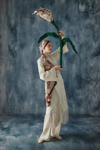 Defacto Fresh Scarfs X Defacto Autumn Garden Viskon Şal I1747ax26smbn66 Kahve-bn66