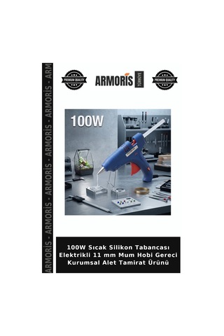 100w Sıcak Silikon Tabancası Elektrikli 11 Mm Mum Hobi Gereci Kurumsal Alet Tamirat Ürünü