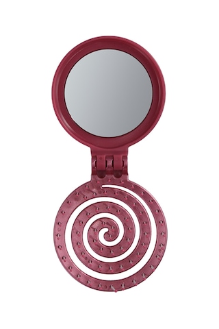 Proco Proco Beauty Makaron Metalik - Üç Boyutlu 3d Esnek Aynalı Çanta Boy Saç Fırçası - Compact Detangler 13404692