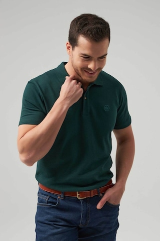 D's Damat Ds Damat Regular Fit Haki Pike Dokulu %100 Pamuk Kıvrılmaz Polo Yaka Nakışlı T-Shirt 4HC14ORT51000 Haki